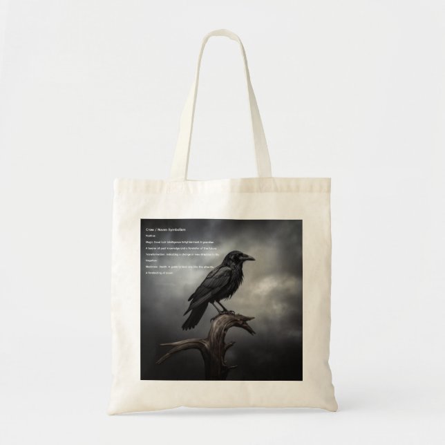 Crow Tote Bag (Front)