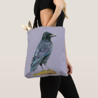 Crow Watercolor Painting