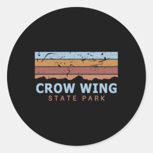 Crow Wing State Park Minnesota Classic Round Sticker