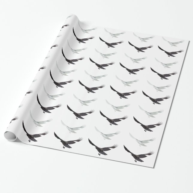 Crow Wrapping Paper (Unrolled)