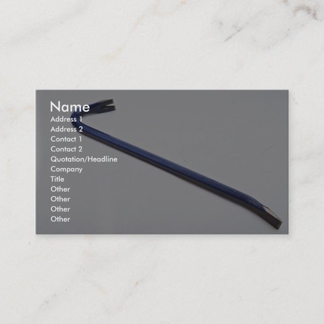 Crowbar Business Card (Front)