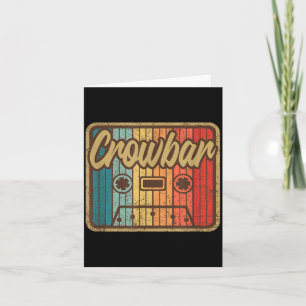 Crowbar Vintage Cette Retro Music 90s Guitar  Card