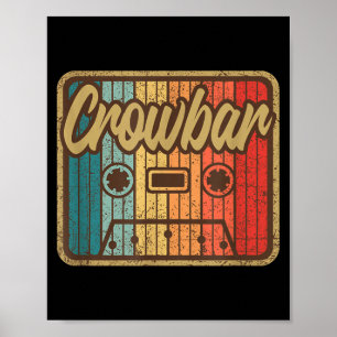 Crowbar Vintage Cette Retro Music 90s Guitar  Poster