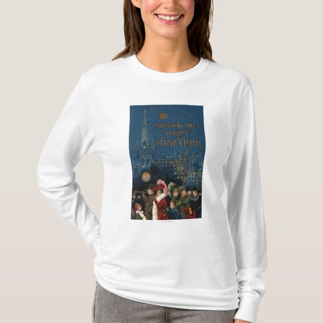 Crowd Blowing Horns T-Shirt (Front)
