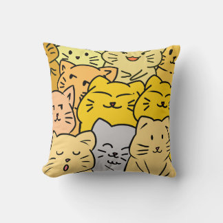 Crowd cat cushion