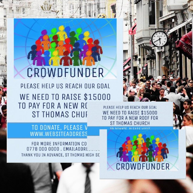 Crowd Design, Crowdfunder, Crowdfunding Flyer (Creator Uploaded)