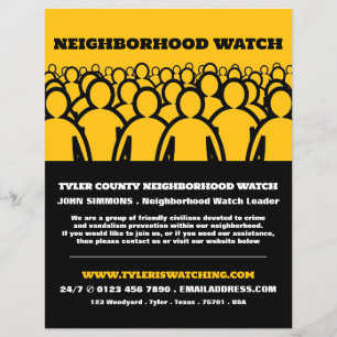 Crowd Design, Neighbourhood Watch Community Advert Flyer
