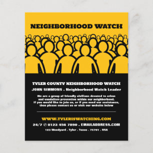 Crowd Design, Neighbourhood Watch Community Advert Flyer