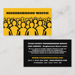 Crowd Design, Neighbourhood Watch Community Business Card
