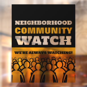 Crowd Design, Neighbourhood Watch Community Warnin