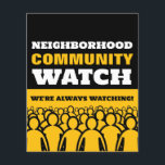 Crowd Design, Neighbourhood Watch Community Warnin Flyer<br><div class="desc">Crowd Design,  Neighbourhood Watch Community Warning Flyer by The Business Card Store.</div>