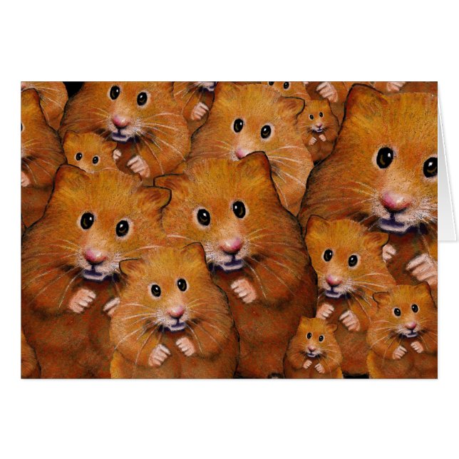 Crowd of Cute Hamsters: Original Art (Front Horizontal)