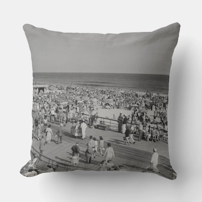 Crowd on Beach Cushion (Front)