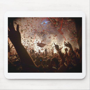 Crowd partying mouse pad