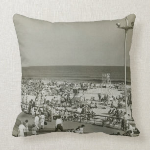 Crowded Beach Cushion