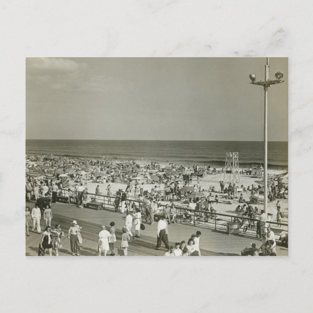 Crowded Beach Postcard (Front)