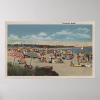 Crowded Beach Scene