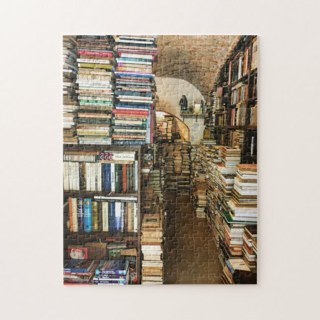 Crowded Bookstore in Zagreb Jigsaw Puzzle (Vertical)
