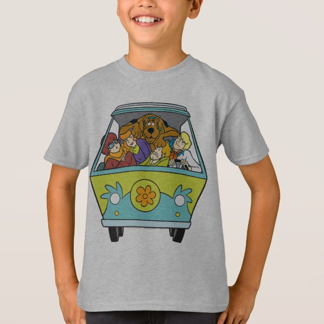 Crowded In The Mystery Machine T-Shirt (Front)