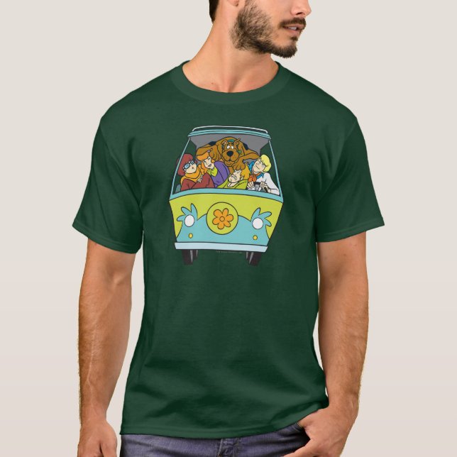Crowded In The Mystery Machine T-Shirt (Front)