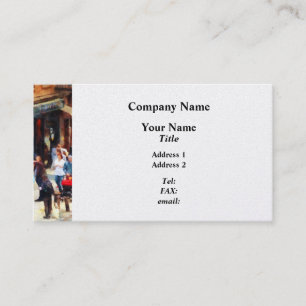Crowded New York Sidewalk Business Card