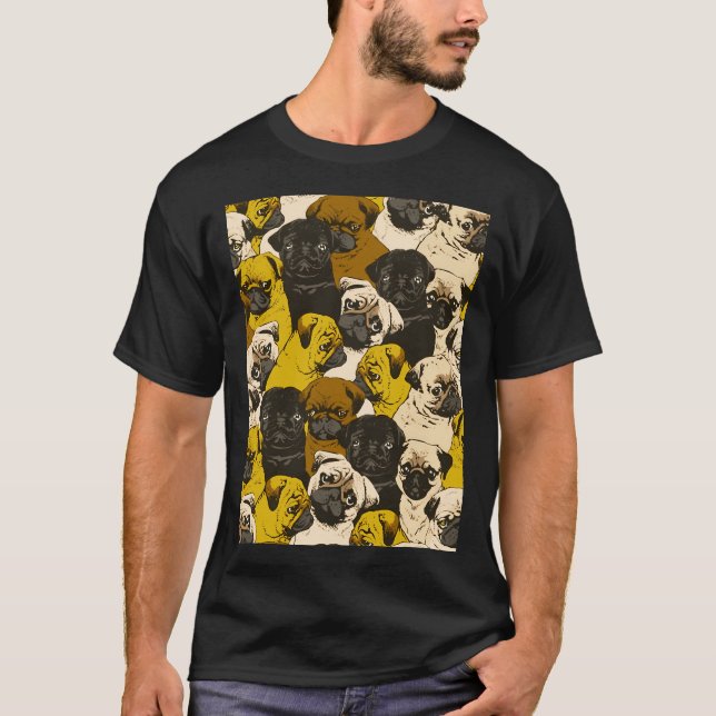 CROWDED PUGS T-Shirt (Front)