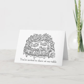Crowded Table Invitation Cards