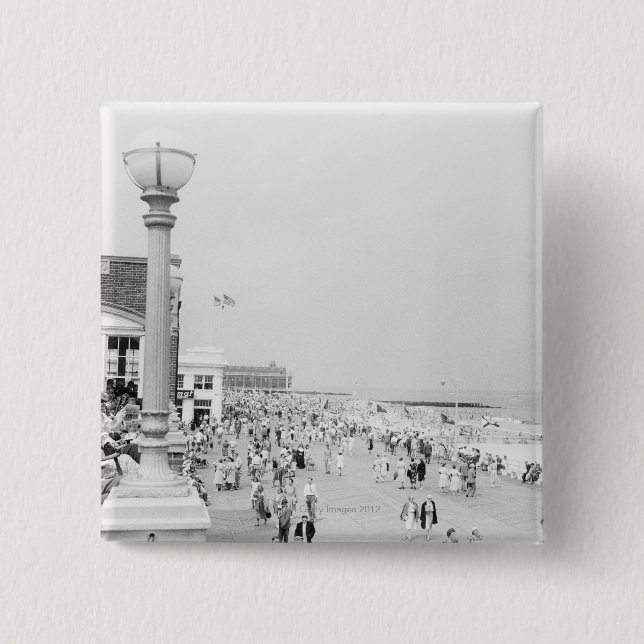 Crowds 2 15 cm square badge (Front)