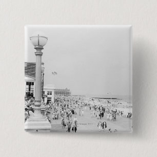 Crowds 2 15 cm square badge