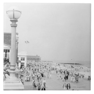 Crowds 2 ceramic tile