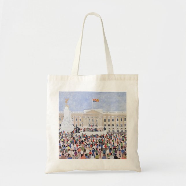 Crowds around the Palace 1995 Tote Bag (Front)