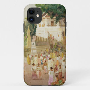 Crowds at a Monument in India, 1895 (w/c & pencil iPhone 11 Case