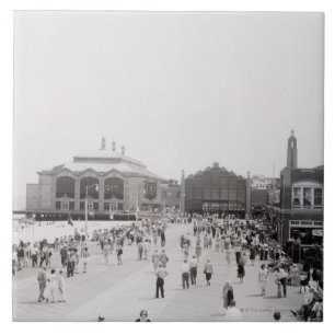 Crowds Ceramic Tile