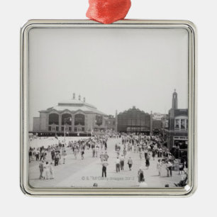 Crowds Metal Ornament