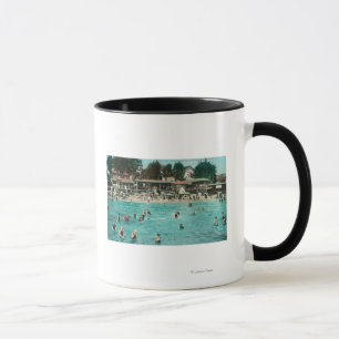 Crowds Swimming at Alameda BeachAlameda, CA Mug