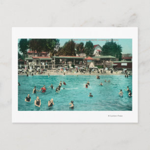 Crowds Swimming at Alameda BeachAlameda, CA Postcard
