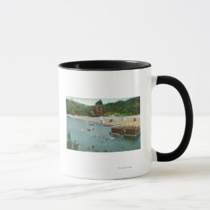 Crowds Swimming in the Russian River Mug
