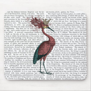 Crowed Marsala Heron Mouse Pad