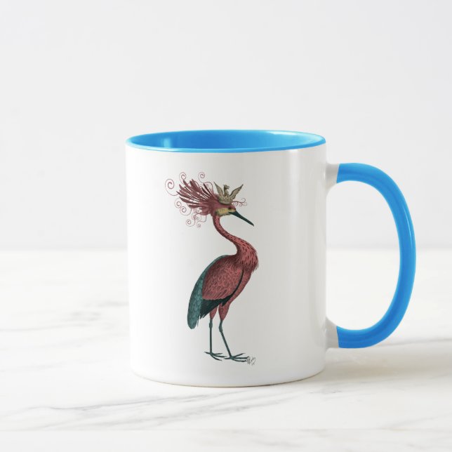 Crowed Marsala Heron Mug (Right)