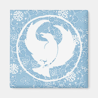 Crowfoot Magnet Blue Porcelain