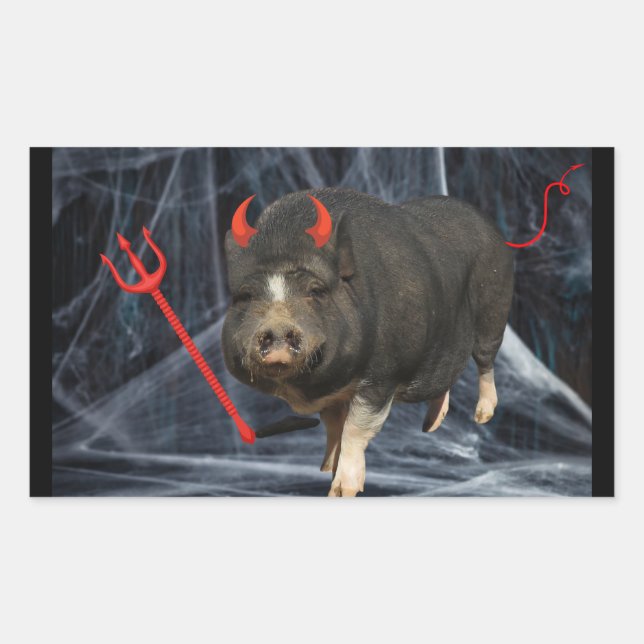 Crowley Halloween! Rectangular Sticker (Front)