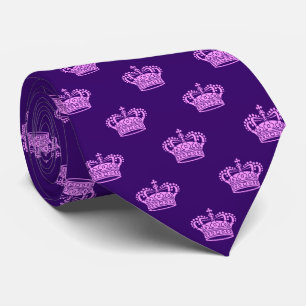 Crown 01 - Light violet on Deep Purple Tie