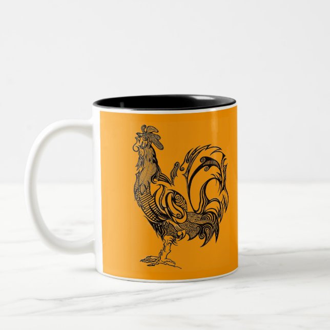Crow'n 4 COFFEE Two-Tone Coffee Mug (Left)