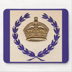 crown and garland mouse pad