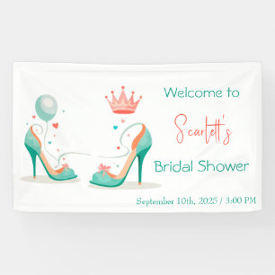 Crown and High Heels – Glamourous Pink & Mint Them Banner