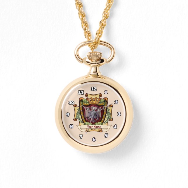 Crown Banner  Eagle Surname Watch (Front)