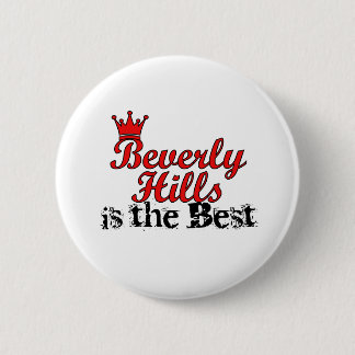 Crown Beverly Hills 6 Cm Round Badge
