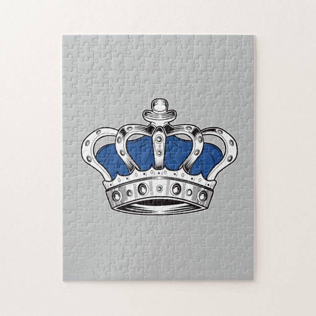 Crown - Blue Jigsaw Puzzle (Vertical)