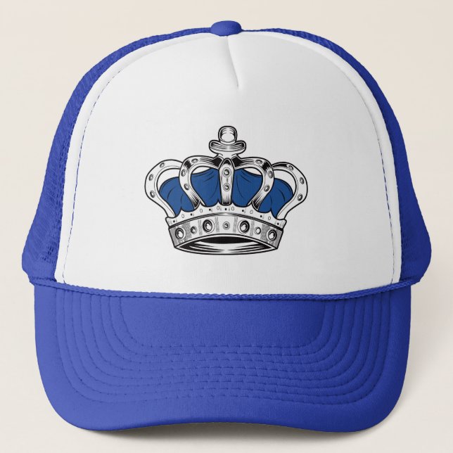 Crown - Blue Trucker Hat (Front)