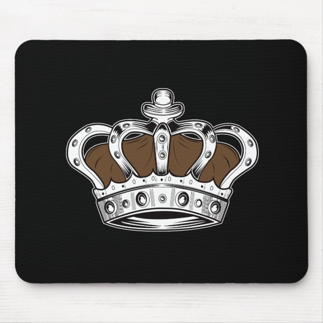 Crown - Brown Mouse Pad (Front)
